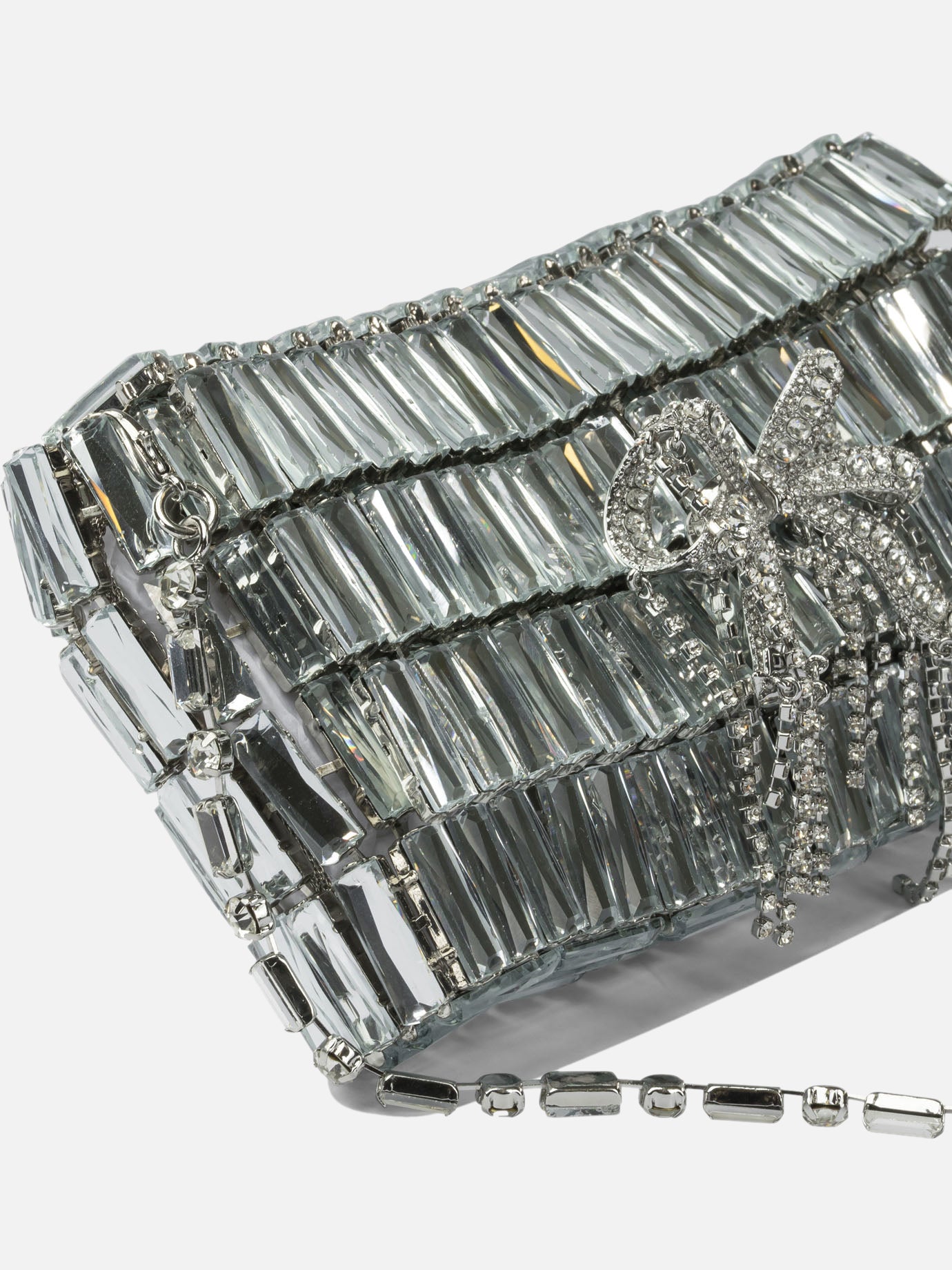 Mini bags 17x3x10 cm  Silver - Self-portrait Women | PDP | VIETTI Online Store | thumbnail_4