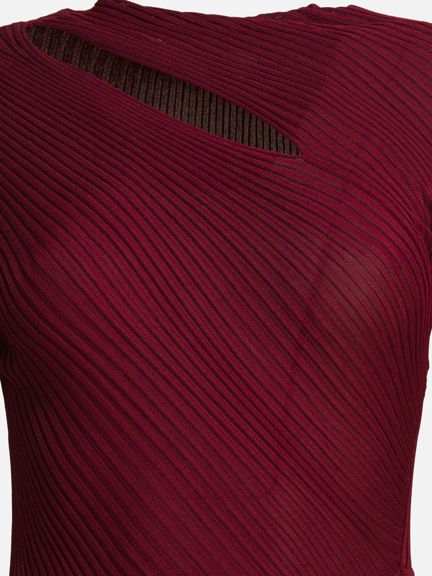 Midi dresses Solid colour  Bordeaux - Self-portrait Women | PDP | VIETTI Online Store | Zoom-Modal_3
