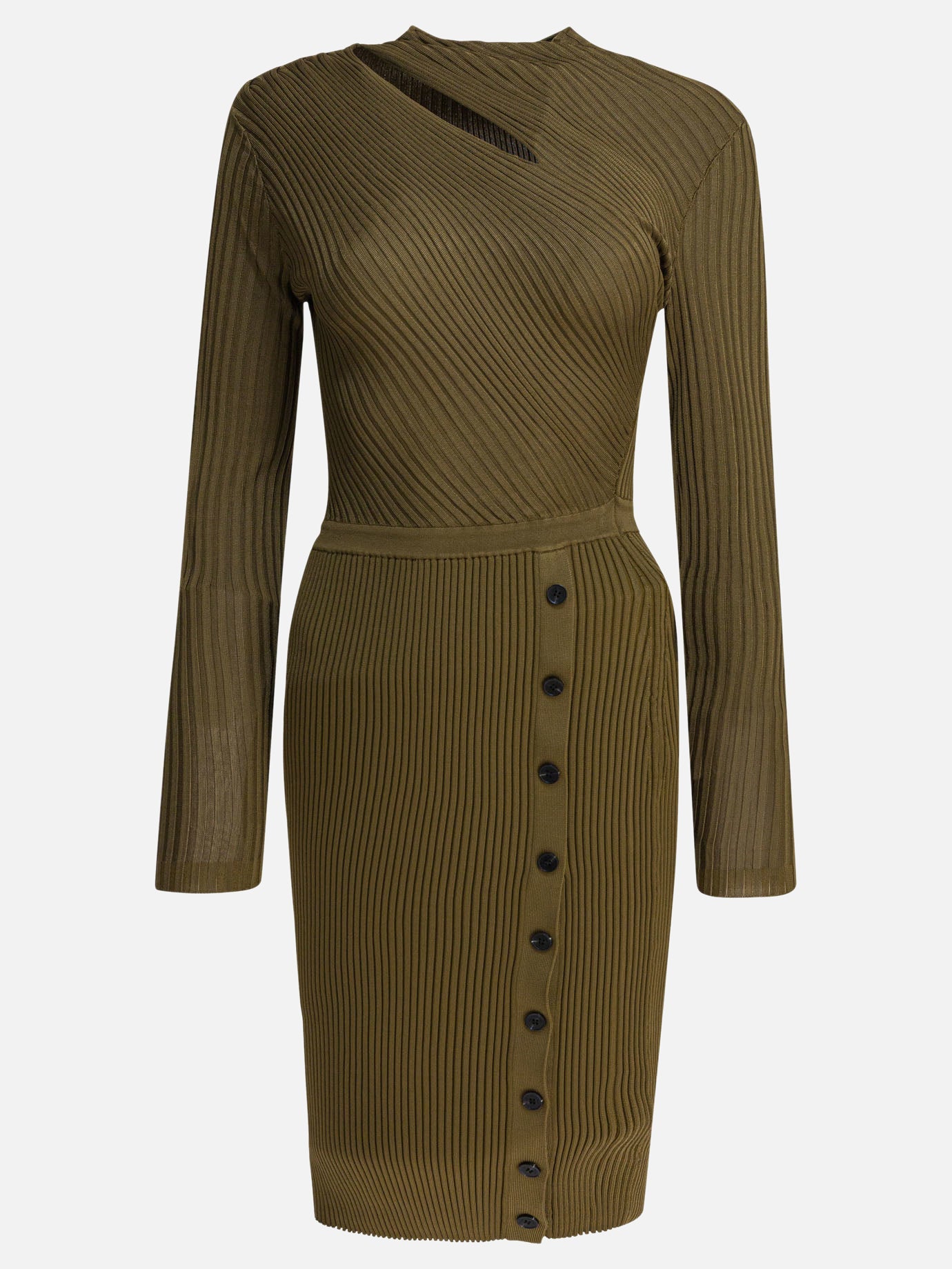 Mini dresses Solid colour  Green - Self-portrait Women | PDP | VIETTI Online Store | Zoom-Modal
