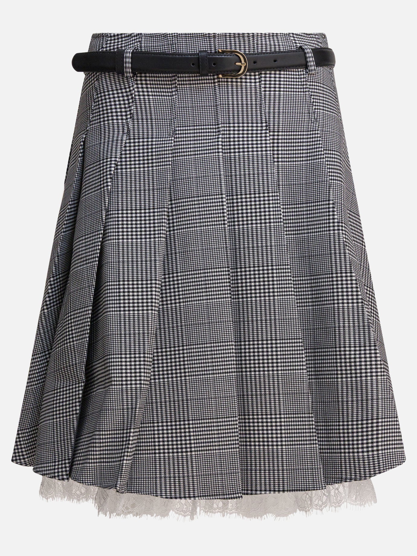 Miniskirts Prince of Wales  Grey - Self-portrait Women | PDP | VIETTI Online Store | Zoom-Modal
