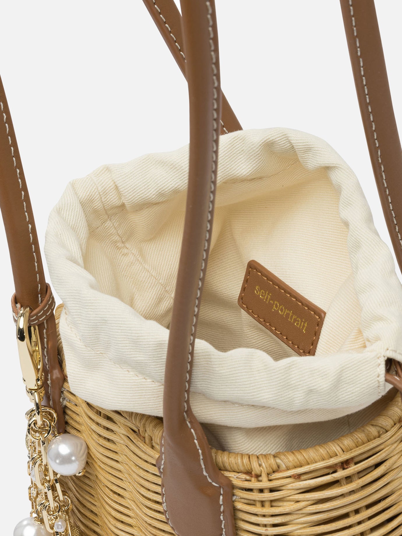 Mini bags 100% rattan  Brown - Self-portrait Women | PDP | VIETTI Online Store | thumbnail_5