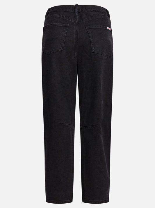 Wide-leg jeans Solid colour  Black - Self-portrait Women | PLP | VIETTI Online Store | 2
