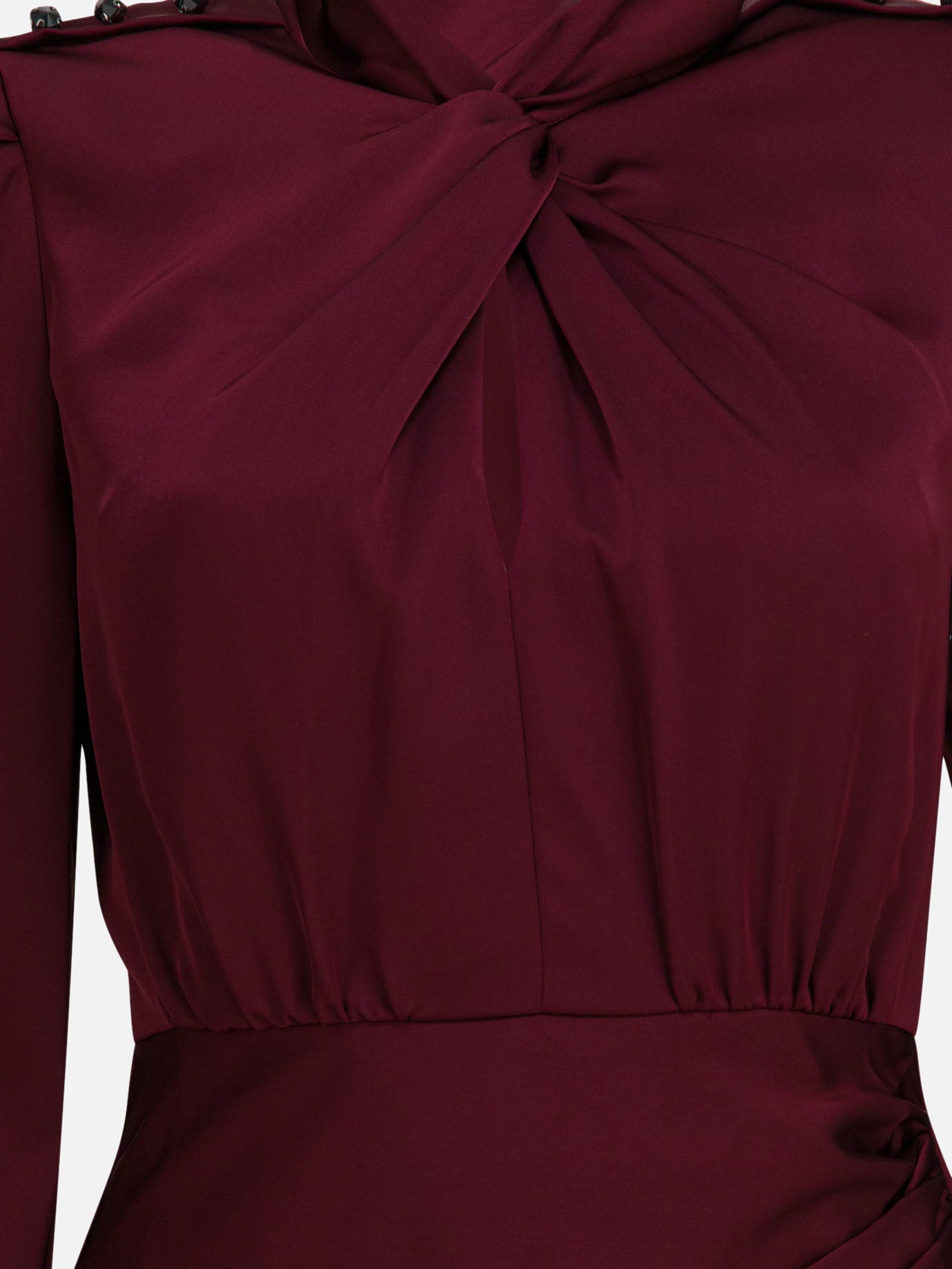 Midi dresses Solid colour  Purple - Self-portrait Women | PDP | VIETTI Online Store | thumbnail_3