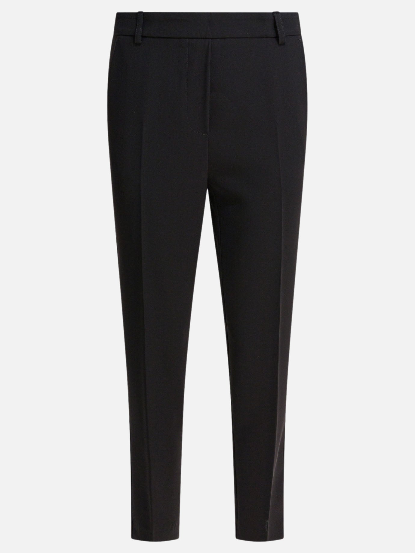 Leisure trousers Solid colour  Black - Semper Women | PDP | VIETTI Online Store | thumbnail