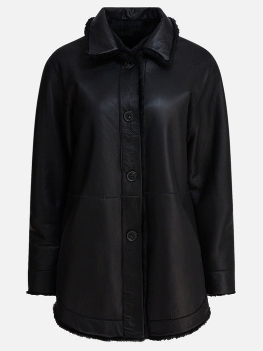 Long coats Solid colour  Black - Semper Women | PDP | VIETTI Online Store | 2
