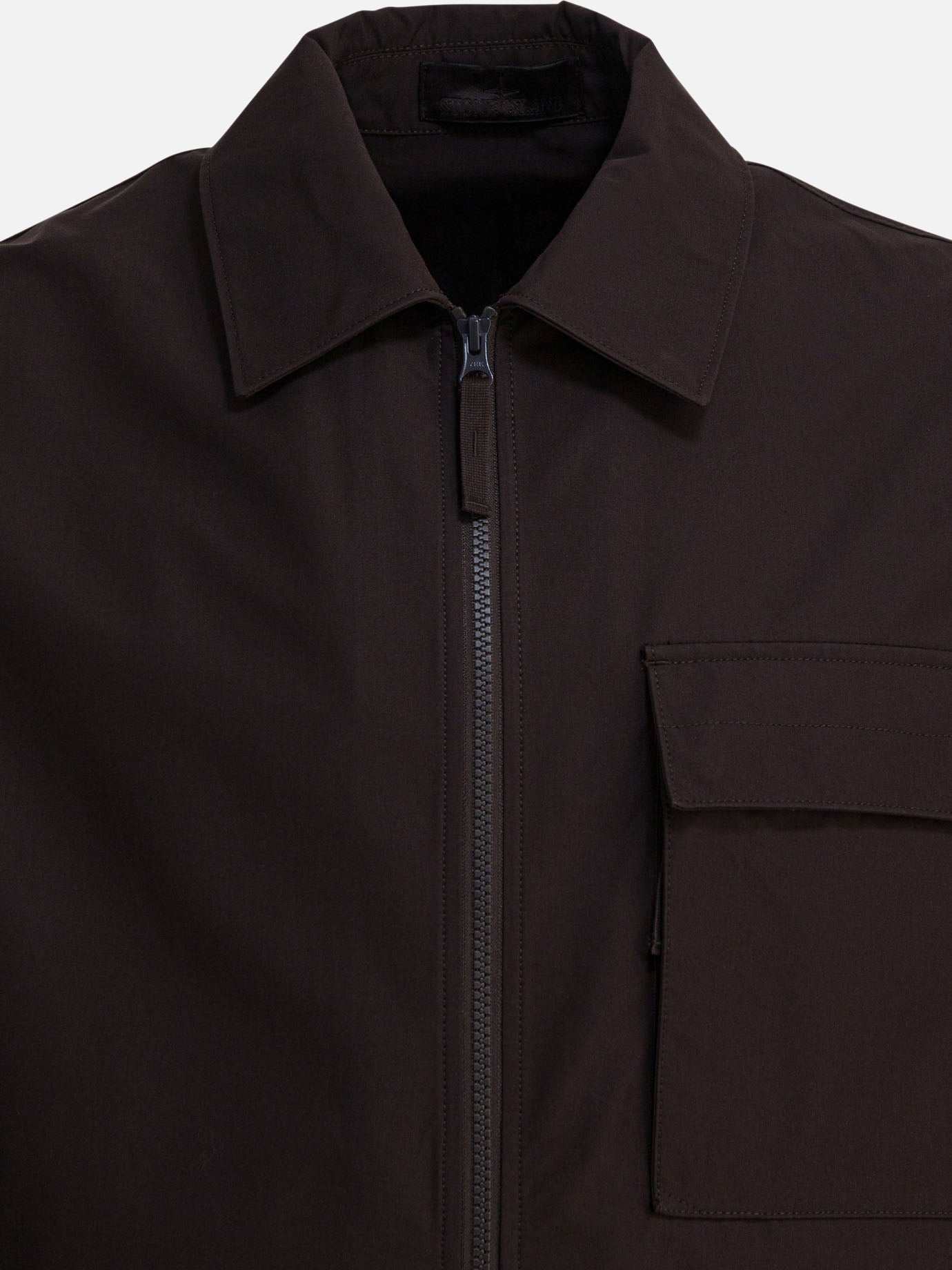 Quilted & Utility Jackets Logo  Brown - Stone Island Men | PDP | VIETTI Online Store | Zoom-Modal_3
