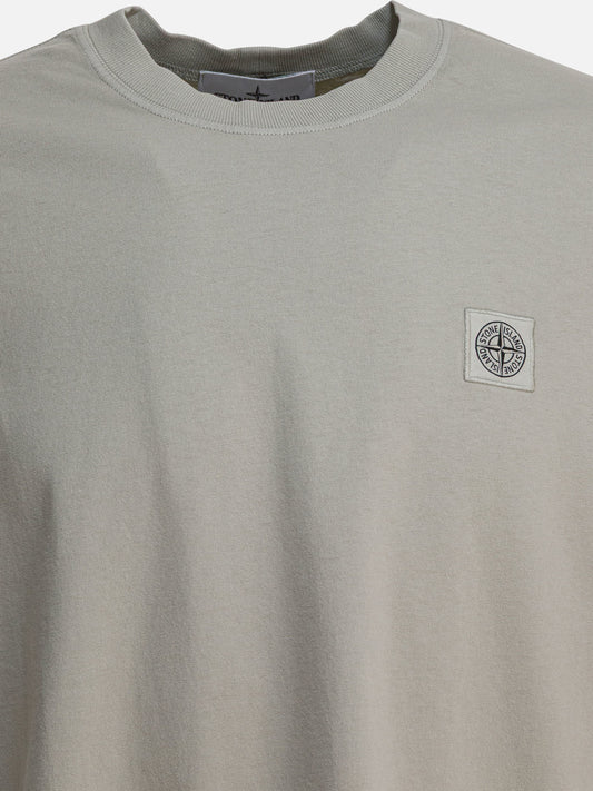 Crewneck t-shirts Logo  Green - Stone Island Men | PLP | VIETTI Online Store | 2
