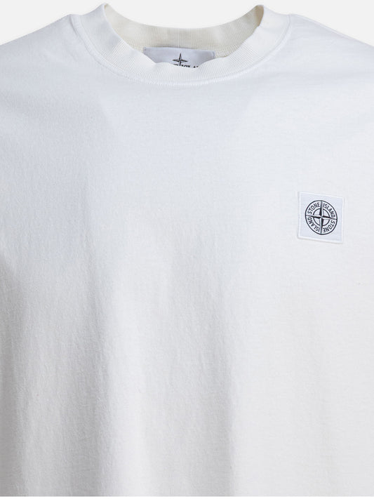 Crewneck t-shirts Logo  Beige - Stone Island Men | PLP | VIETTI Online Store | 2

