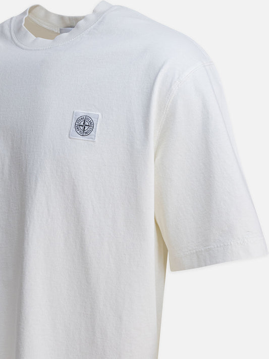Crewneck t-shirts Logo  Beige - Stone Island Men | PLP | VIETTI Online Store 
