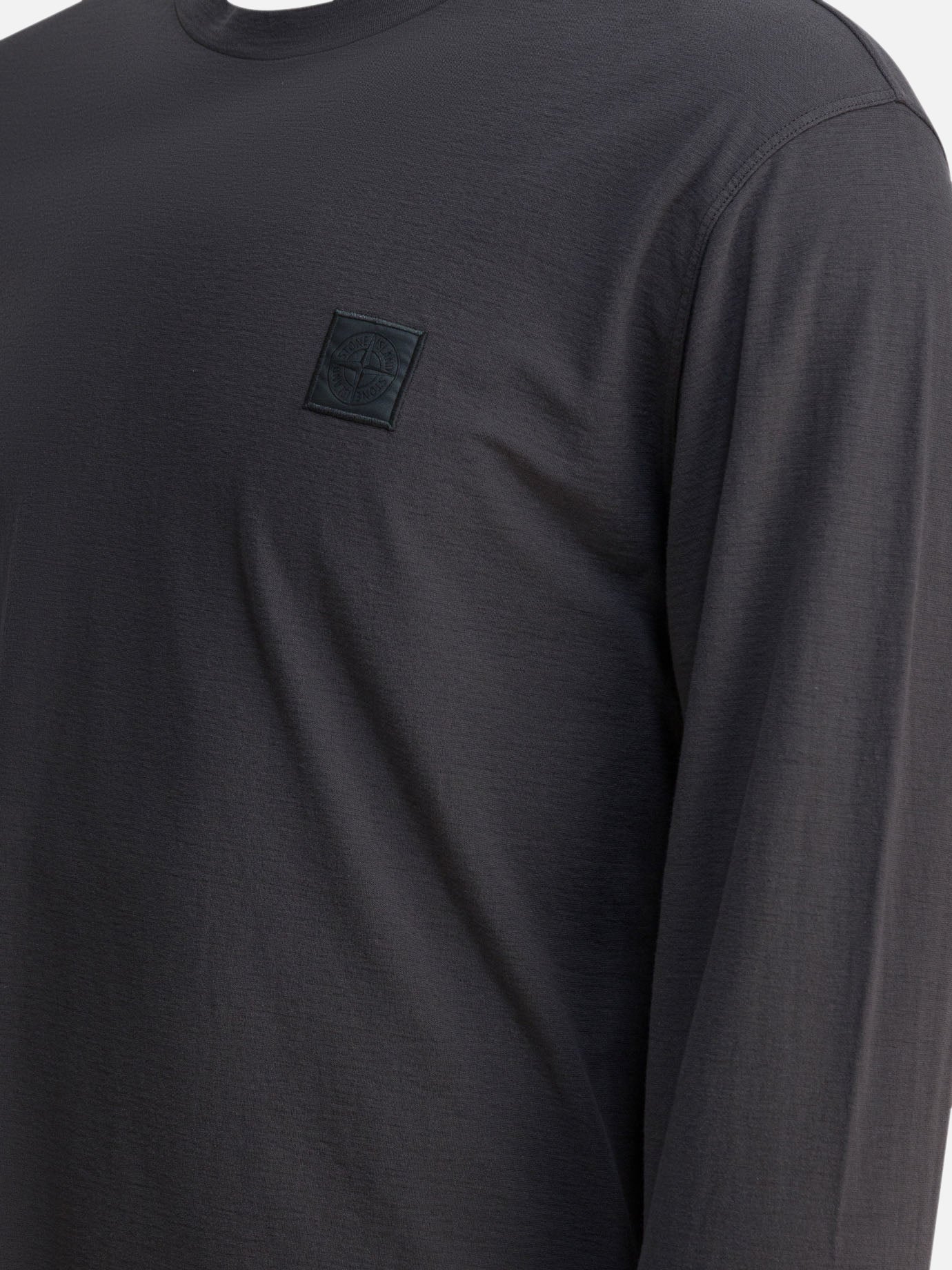 Crewneck t-shirts Logo  Grey - Stone Island Men | PDP | VIETTI Online Store | Zoom-Modal_4

