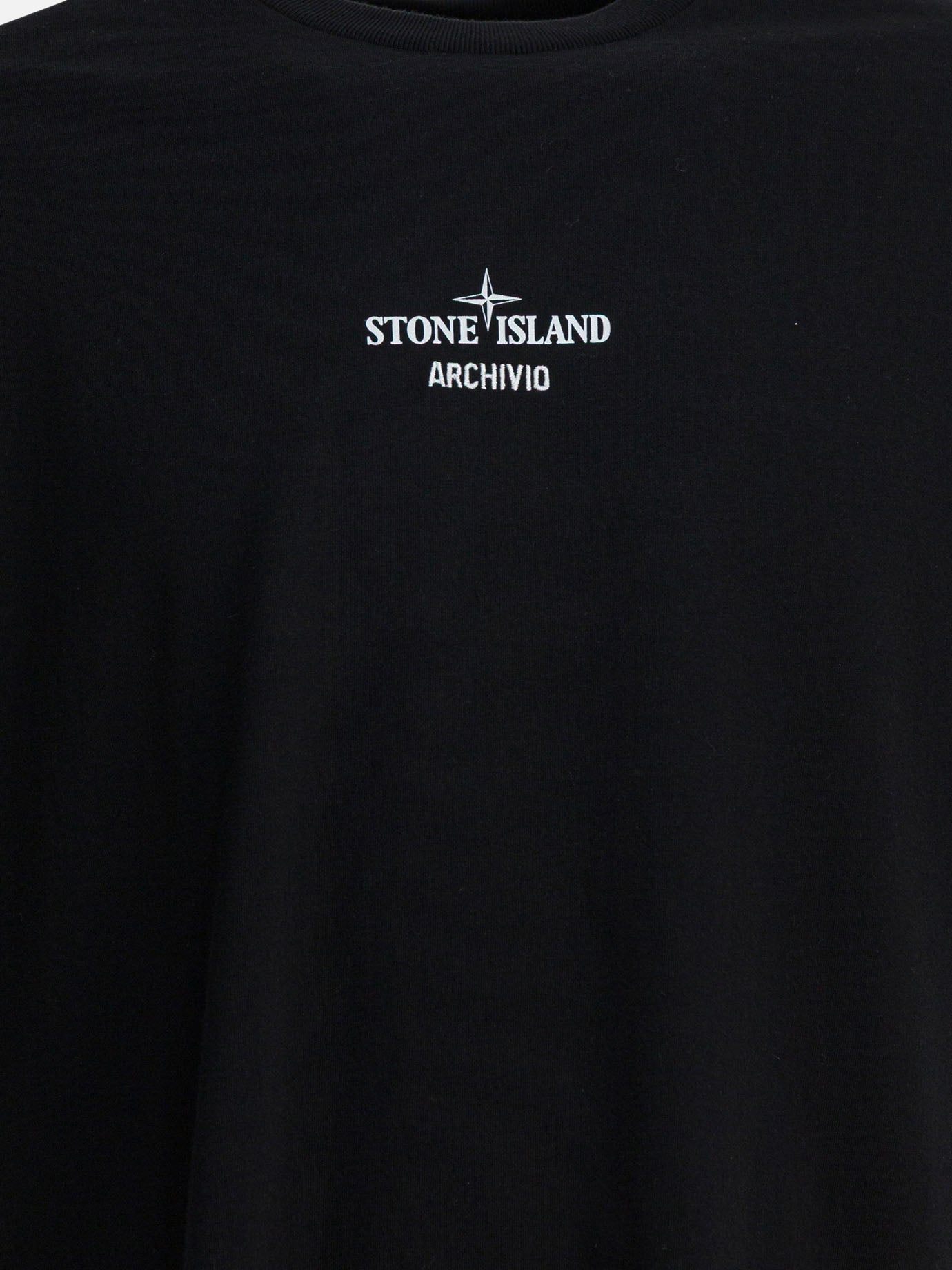 Crewneck t-shirts Graphics  Black - Stone Island Men | PDP | VIETTI Online Store | thumbnail_3