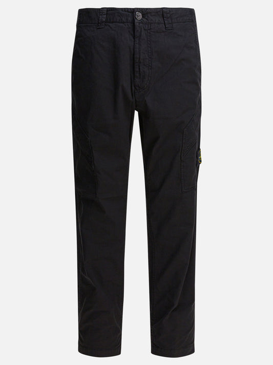 Cargo & parachute trousers Logo  Black - Stone Island Men | PLP | VIETTI Online Store 
