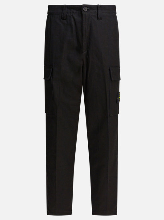 Cargo & parachute trousers Logo  Black - Stone Island Men | PLP | VIETTI Online Store 
