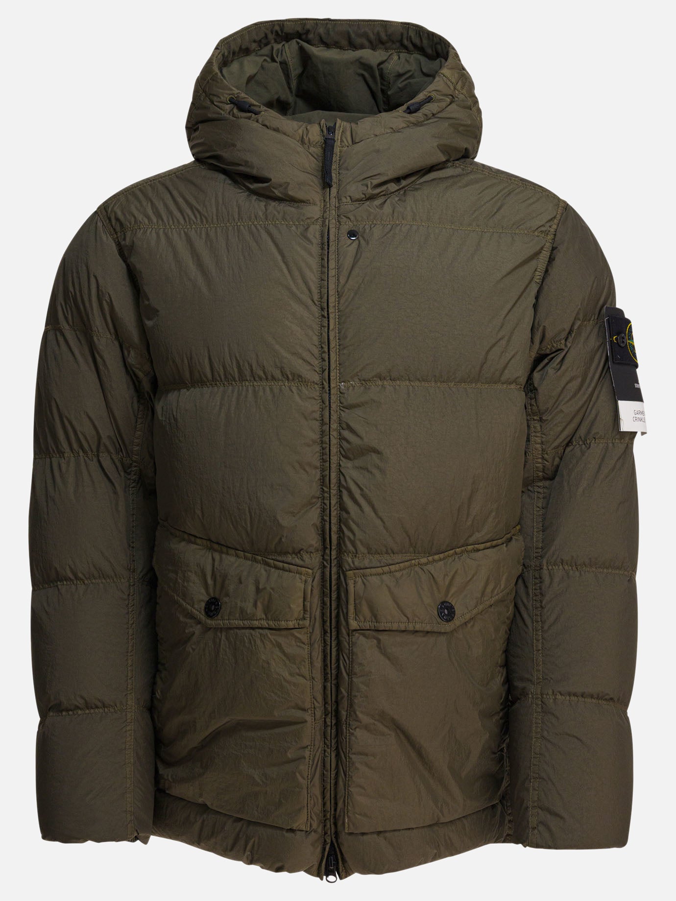 Down jackets Logo  Green - Stone Island Men | PDP | VIETTI Online Store | Zoom-Modal
