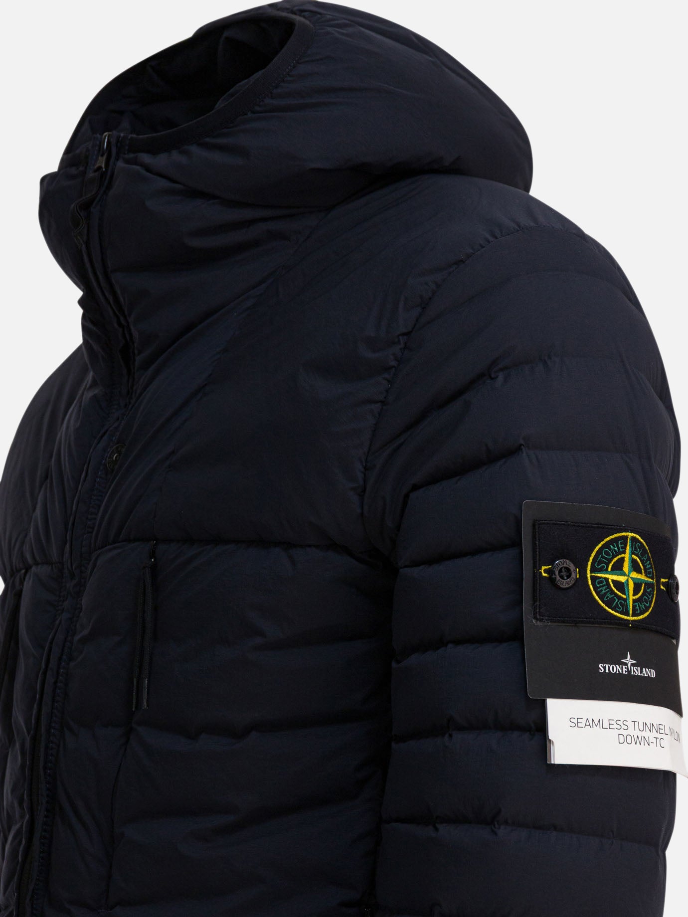 Down jackets Solid colour  Blue - Stone Island Men | PDP | VIETTI Online Store | thumbnail_4