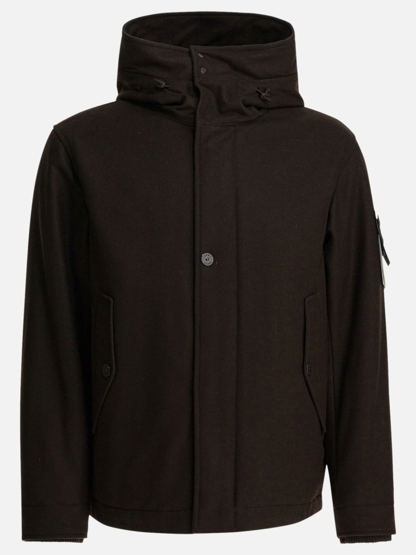Down jackets Logo  Brown - Stone Island Men | PDP | VIETTI Online Store | Zoom-Modal
