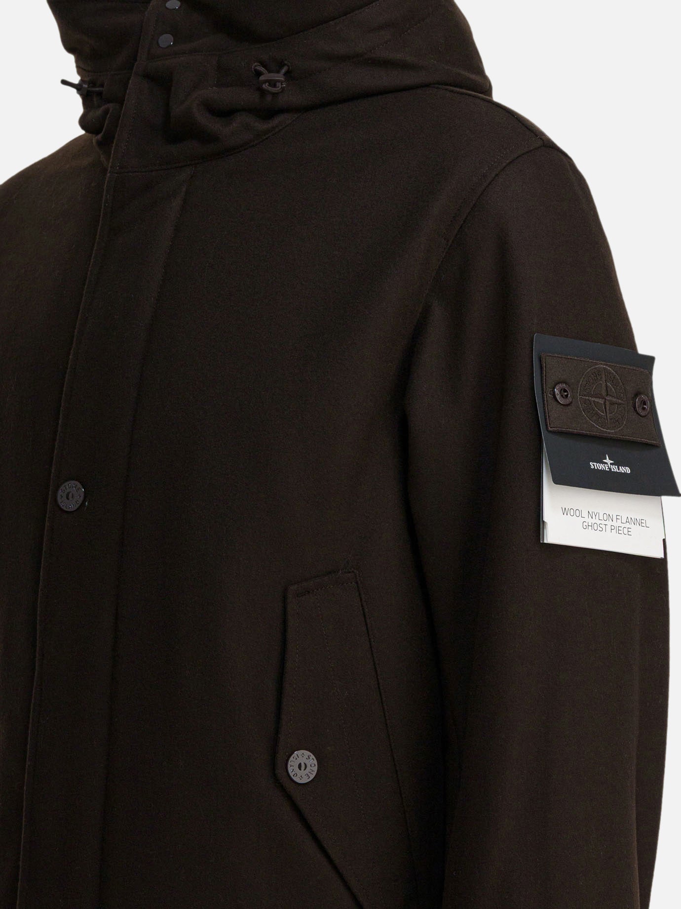 Down jackets Logo  Brown - Stone Island Men | PDP | VIETTI Online Store | thumbnail_4