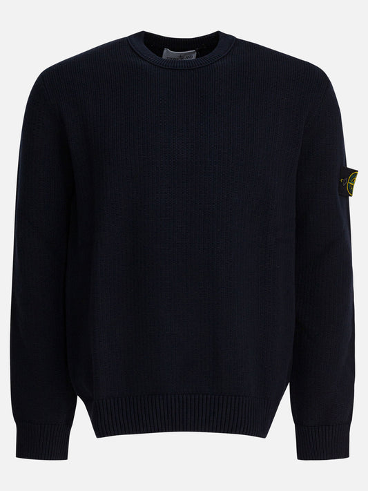 Crewneck sweaters Logo  Blue - Stone Island Men | PDP | VIETTI Online Store 

