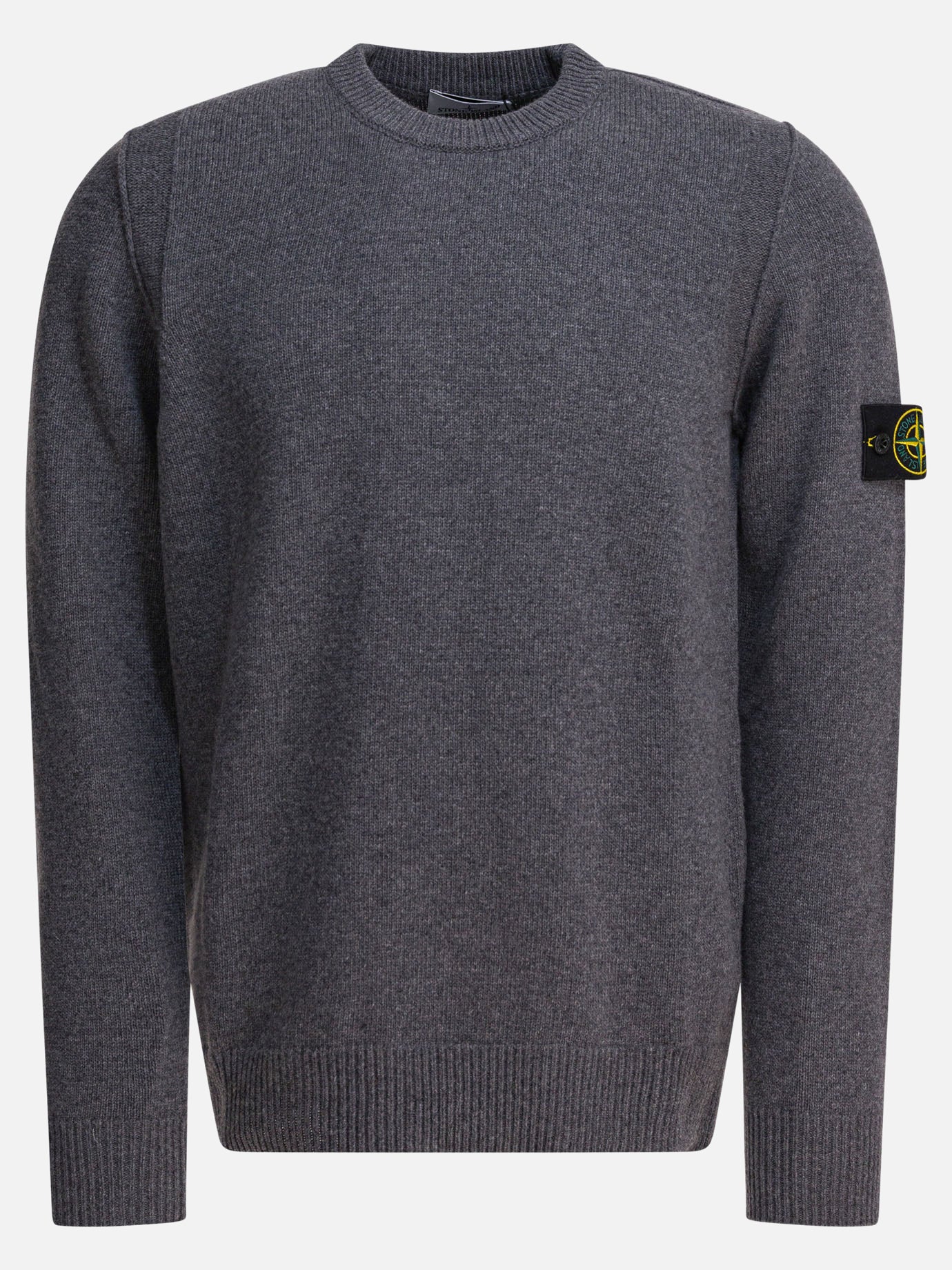 Crewneck sweaters Logo  Grey - Stone Island Men | PDP | VIETTI Online Store | Zoom-Modal
