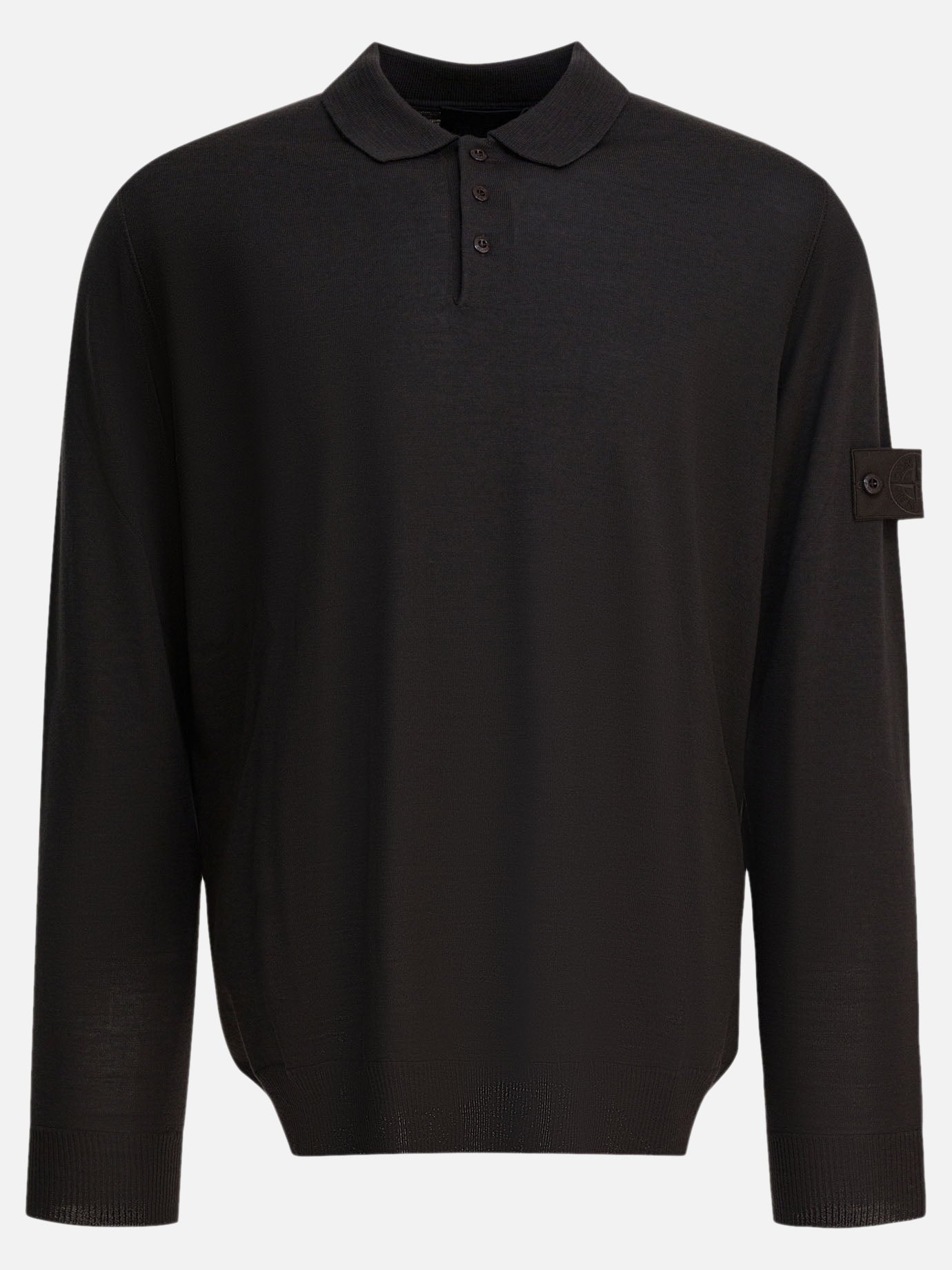 Polo sweater Solid colour  Brown - Stone Island Men | PDP | VIETTI Online Store | thumbnail