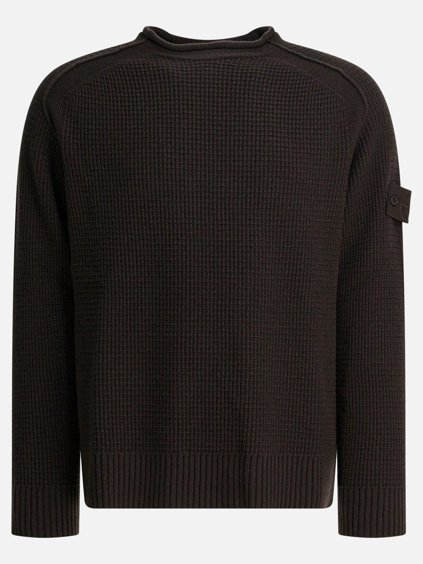 Crewneck sweaters Logo  Brown - Stone Island Men | PDP | VIETTI Online Store | thumbnail
