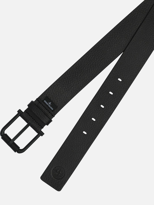 Leather belts 100% calf leather  Black - Stone Island Men | PLP | VIETTI Online Store 
