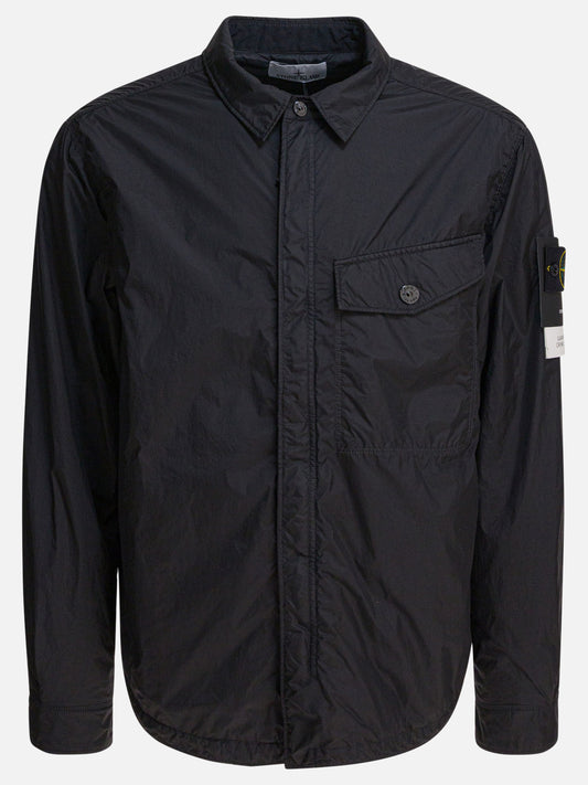 Overshirt jackets Solid colour  Black - Stone Island Men | PLP | VIETTI Online Store 
