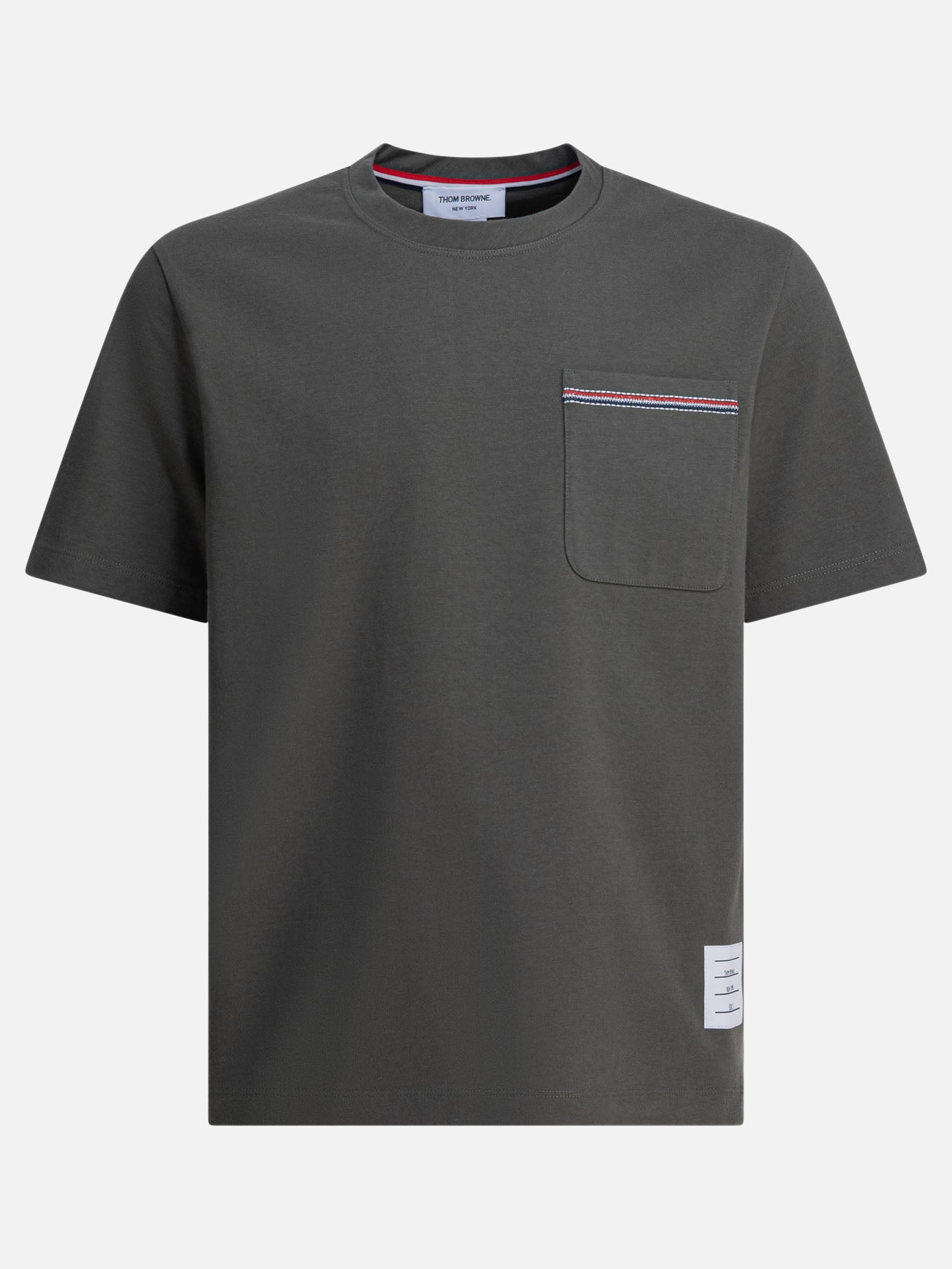 Crewneck t-shirts Solid colour  Green - Thom Browne Men | PDP | VIETTI Online Store | Zoom-Modal
