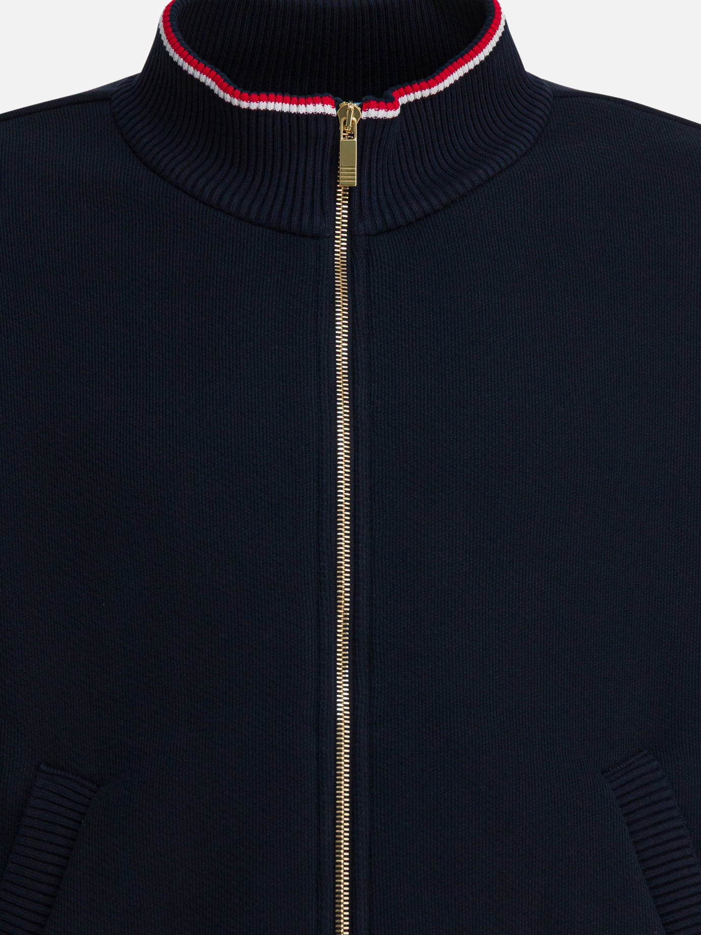 Full zip sweatshirts Solid colour  Blue - Thom Browne Men | PDP | VIETTI Online Store | thumbnail_3