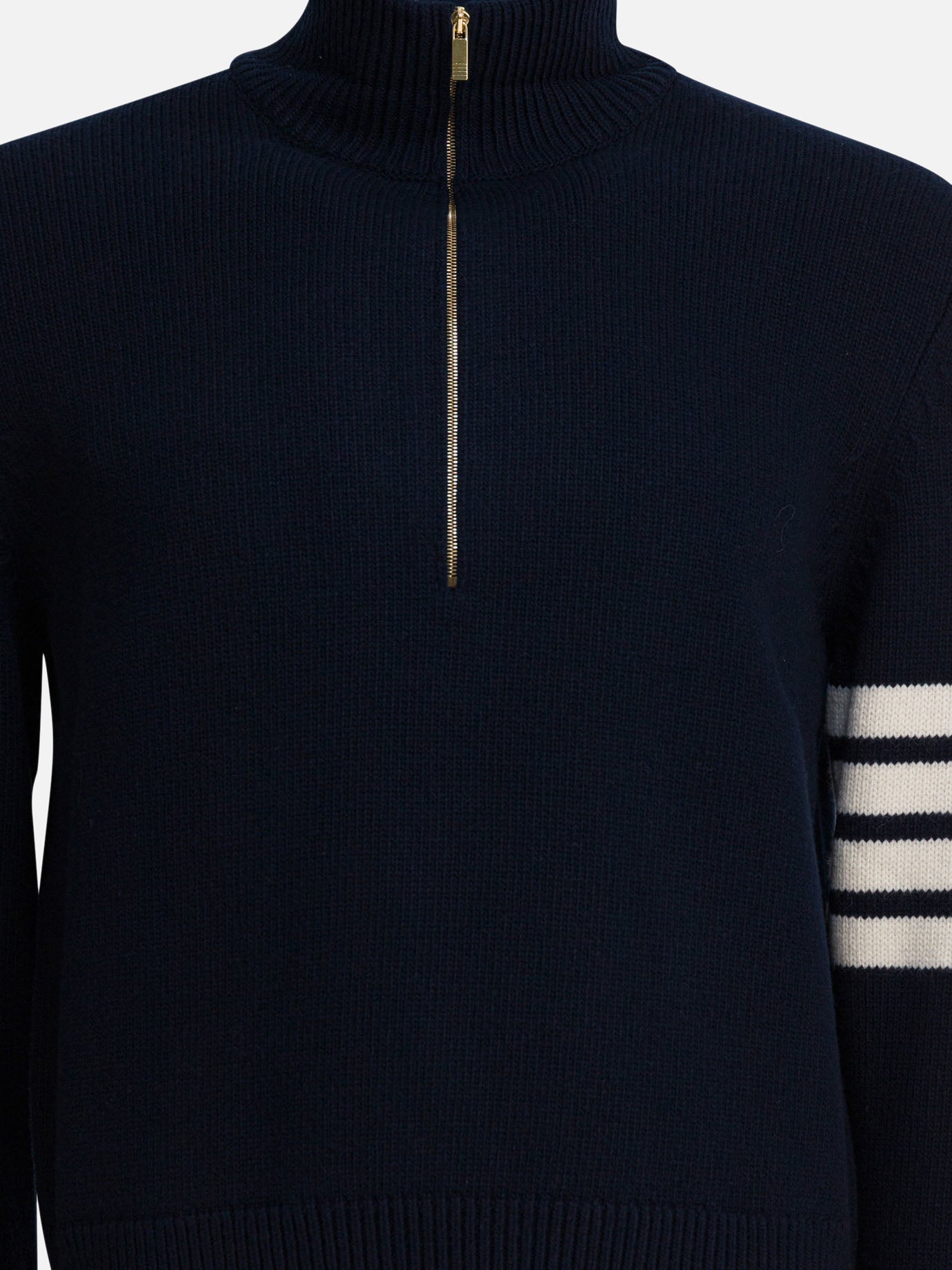 Zipped sweaters Solid colour  Blue - Thom Browne Men | PDP | VIETTI Online Store | Zoom-Modal_3
