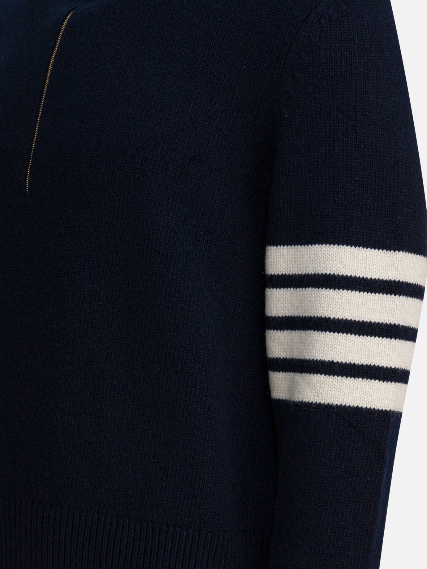 Zipped sweaters Solid colour  Blue - Thom Browne Men | PDP | VIETTI Online Store | Zoom-Modal_4
