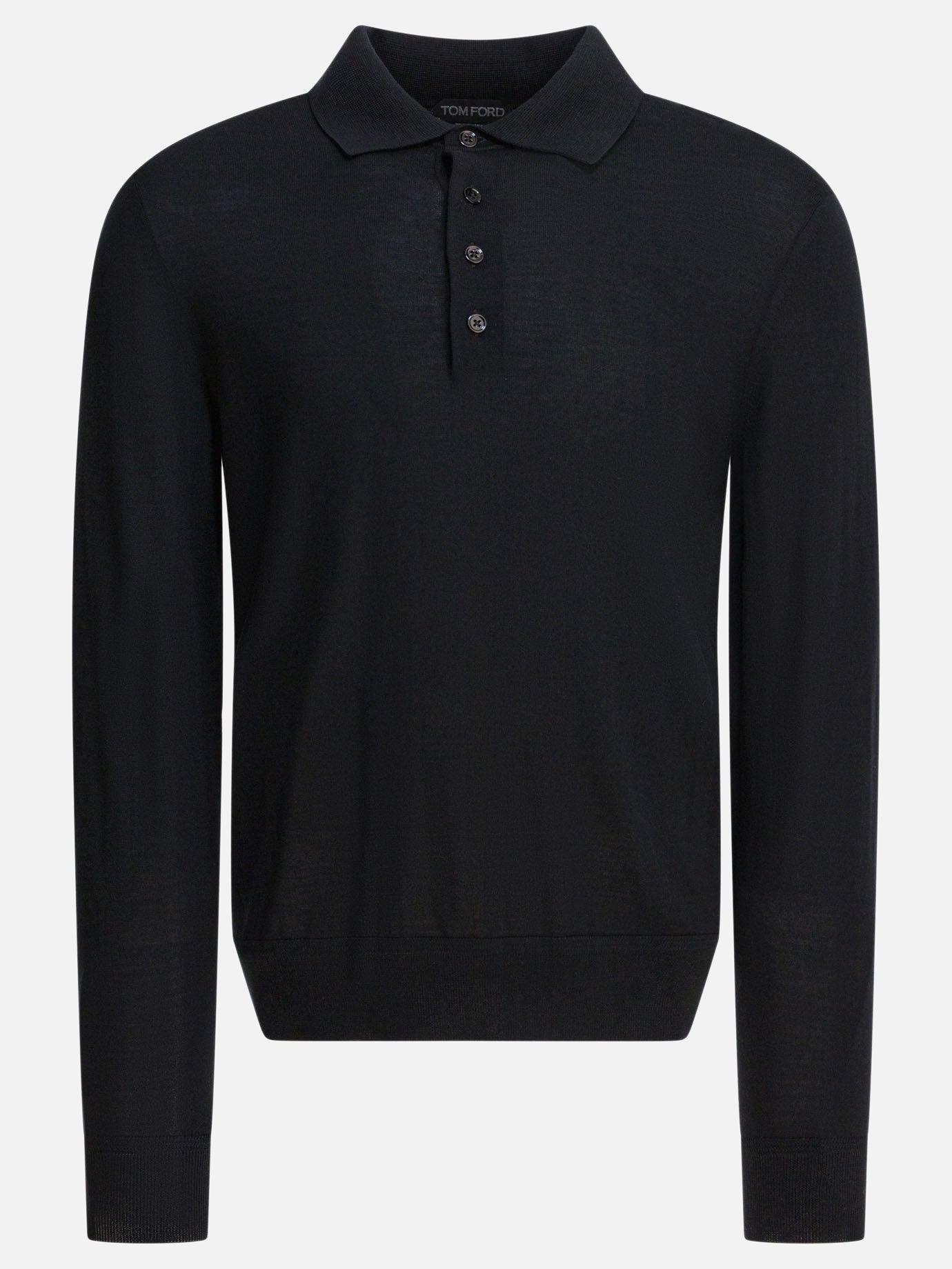 Polo shirts with buttons Solid colour  Black - Tom Ford Men | PDP | VIETTI Online Store | Zoom-Modal
