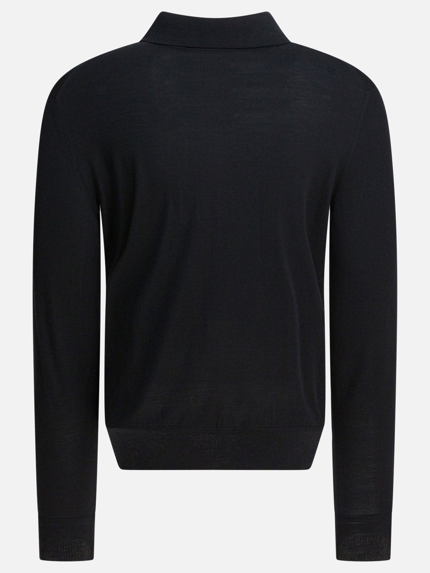 Polo shirts with buttons Solid colour  Black - Tom Ford Men | PDP | VIETTI Online Store | thumbnail_2