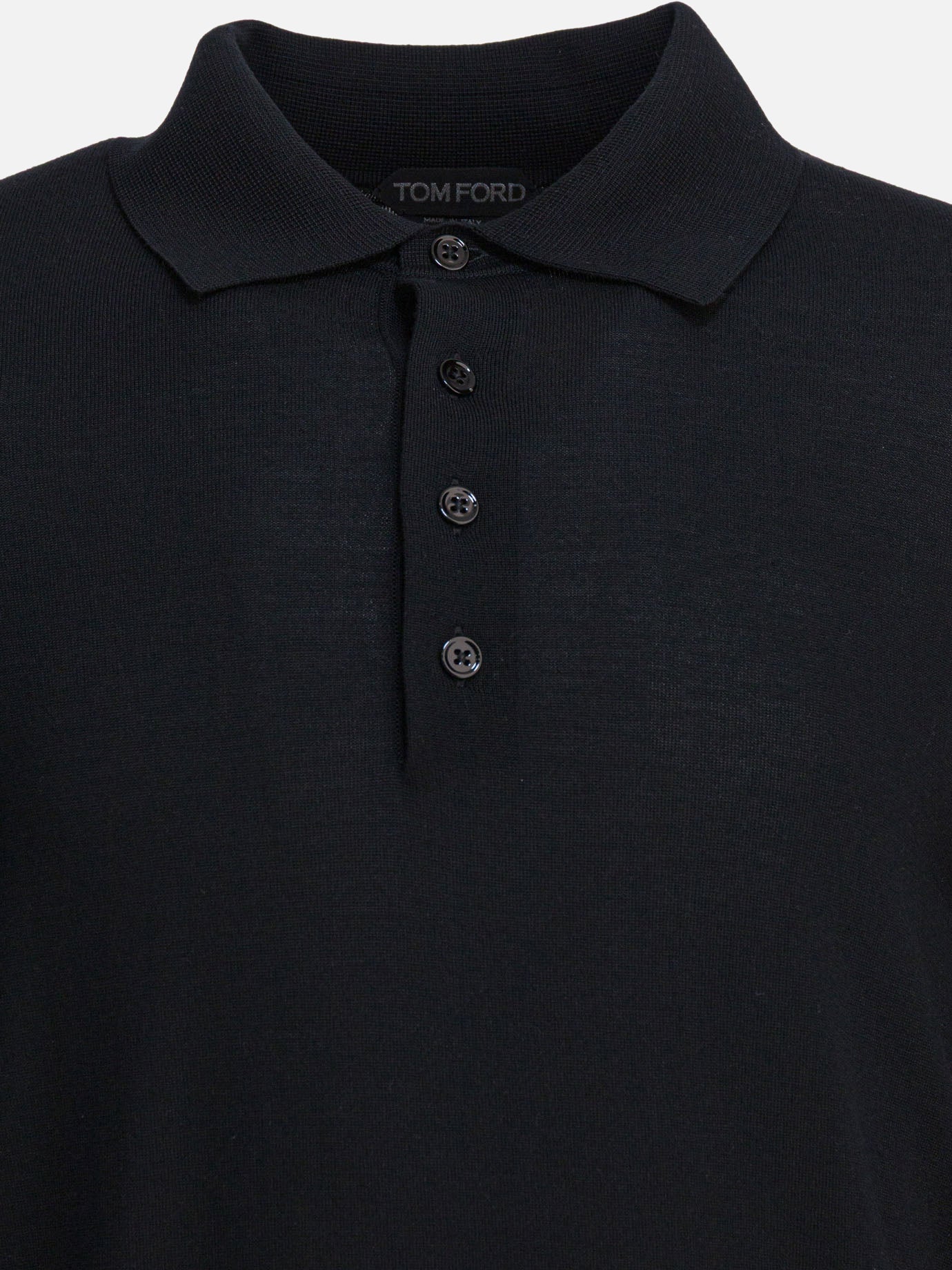 Polo shirts with buttons Solid colour  Black - Tom Ford Men | PDP | VIETTI Online Store | Zoom-Modal_3
