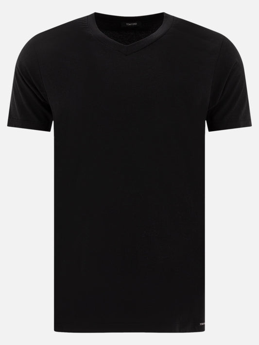 Tom Ford V-neck T-shirt 22478036_M Black 1