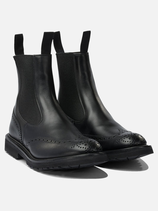 Pull-on boots 100% leather - 100% rubber  Black - Tricker's Men | PLP | VIETTI Online Store | 2
