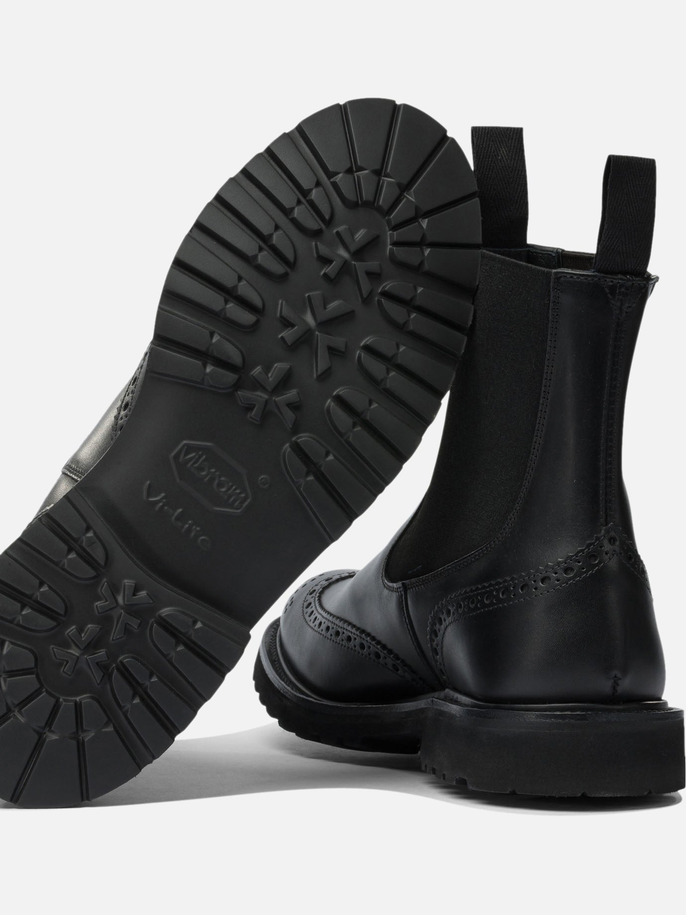 Pull-on boots 100% leather - 100% rubber  Black - Tricker's Men | PDP | VIETTI Online Store | Zoom-Modal_5
