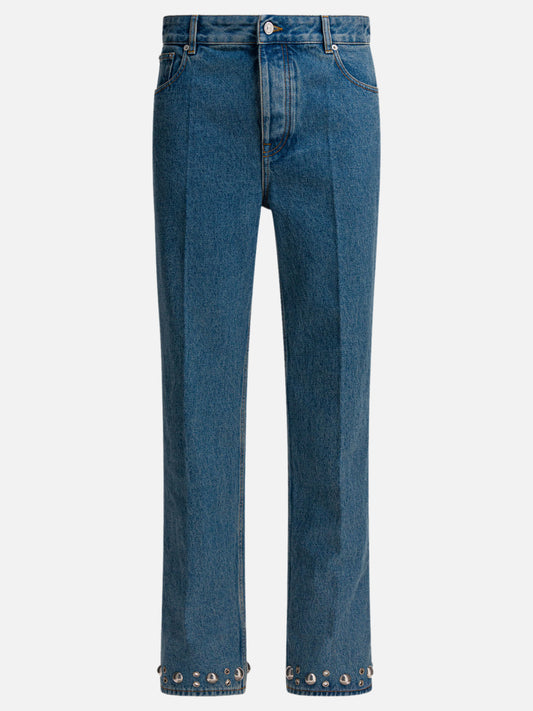 Straight-leg jeans Denim  Light blue - Valentino Men | PDP | VIETTI Online Store 
