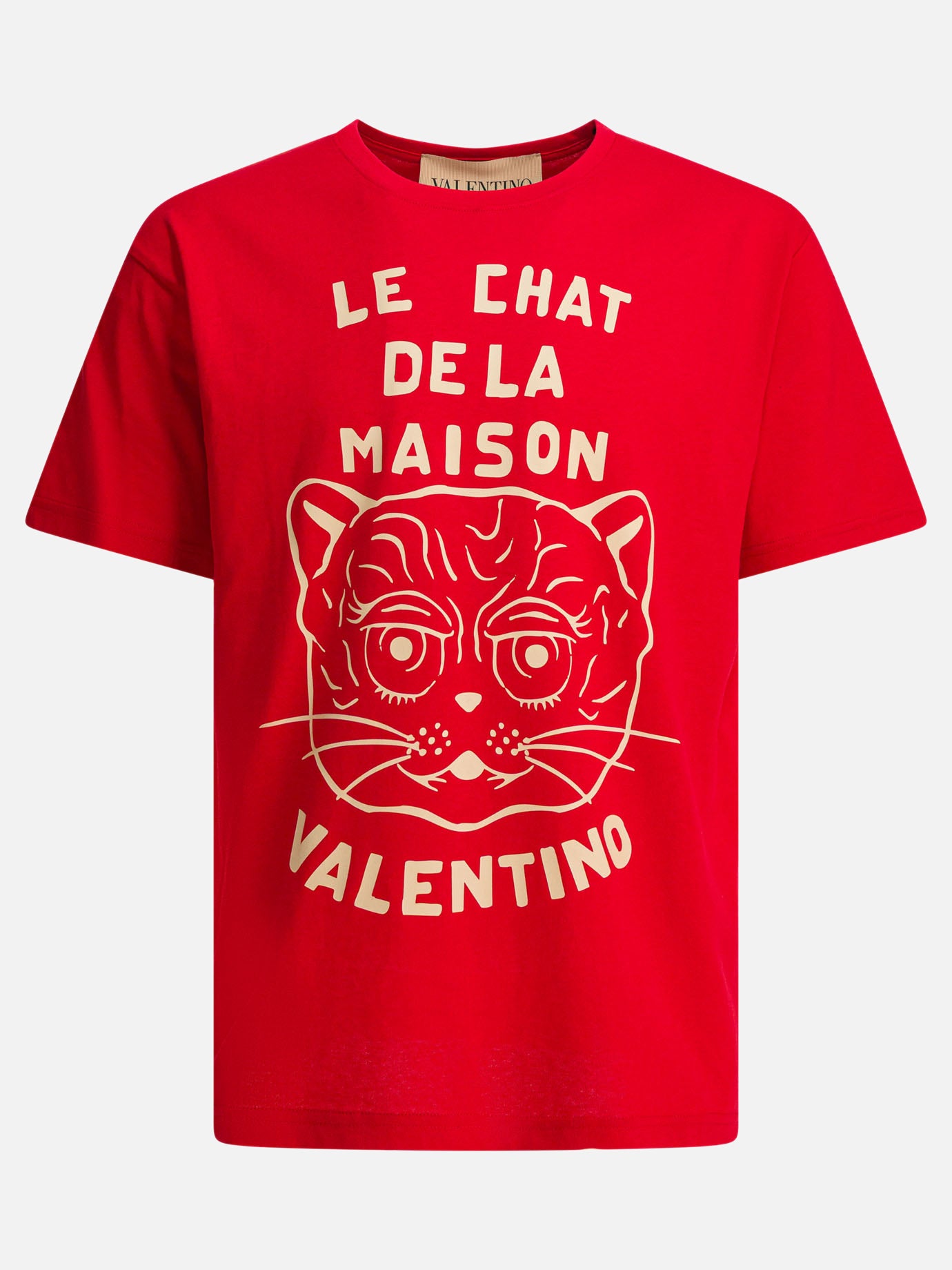 Crewneck t-shirts Graphics  Red - Valentino Men | PDP | VIETTI Online Store | thumbnail