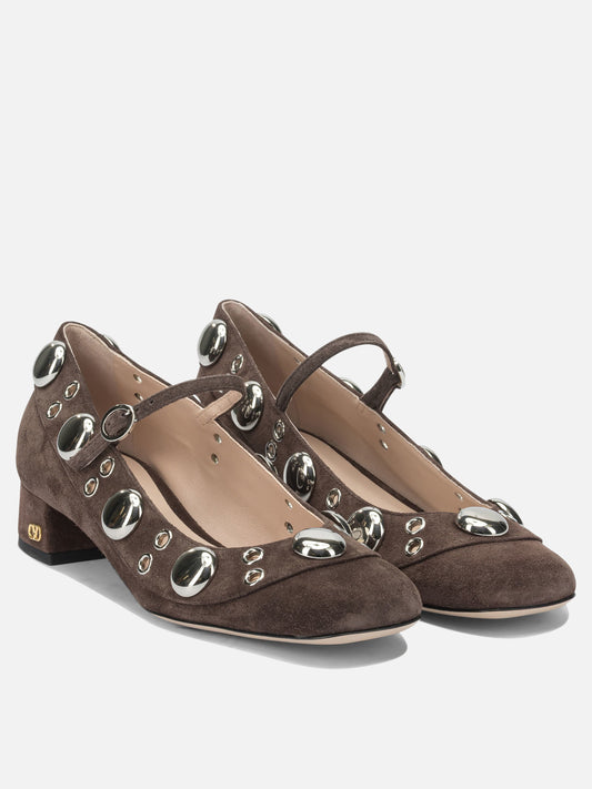Mary Jane 100% calf leather  Brown - Valentino Garavani Women | PLP | VIETTI Online Store | 2
