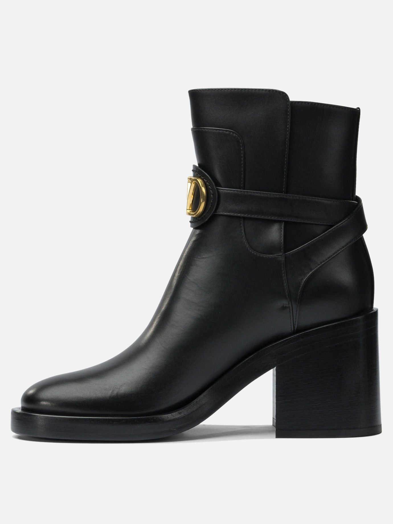 Pull-on boots 100% leather - 100% leather  Black - Valentino Garavani Women | PDP | VIETTI Online Store | thumbnail_3