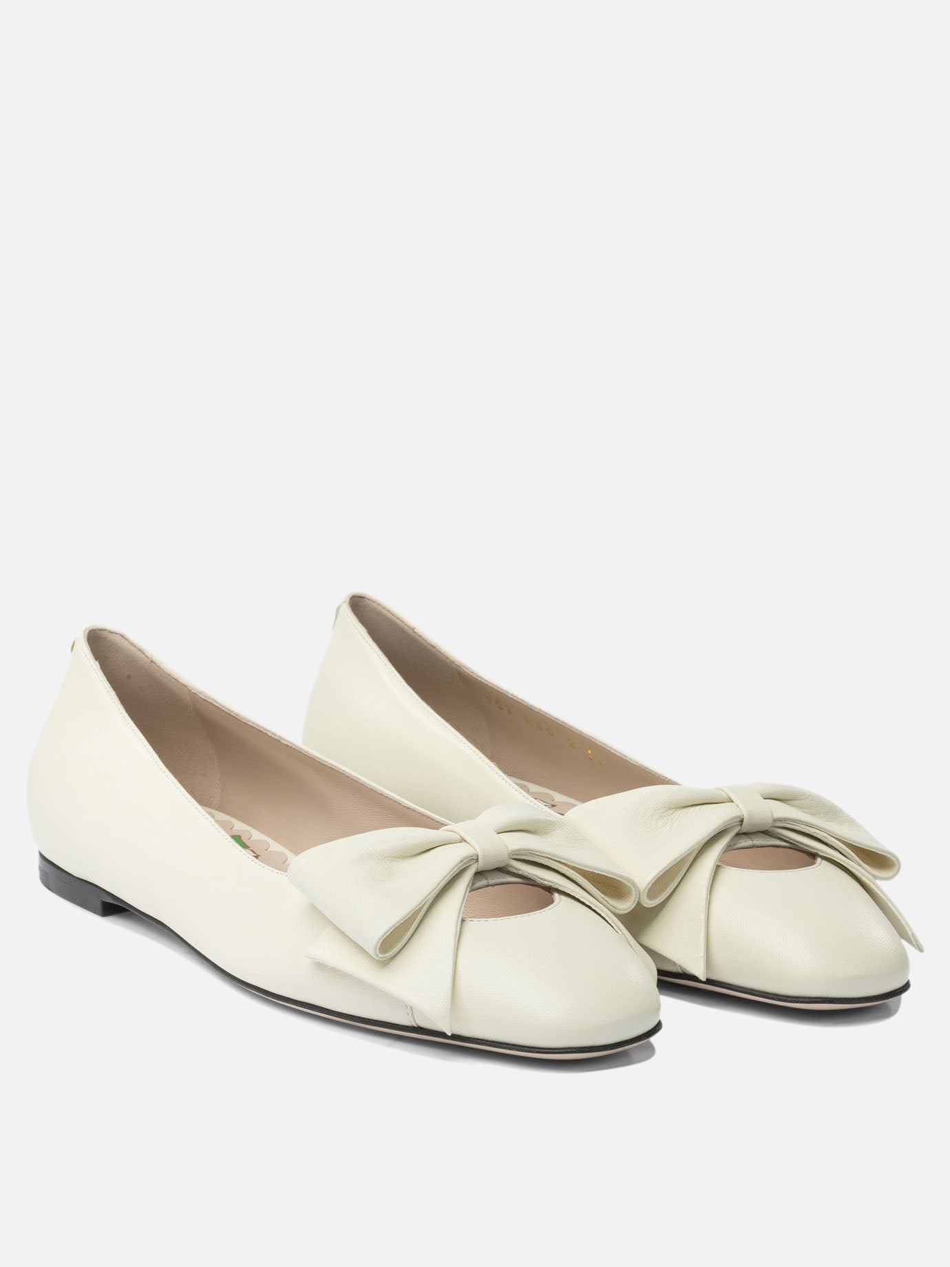 Classic ballet flats 100% leather - 100% leather  White - Valentino Garavani Women | PDP | VIETTI Online Store | Zoom-Modal_2
