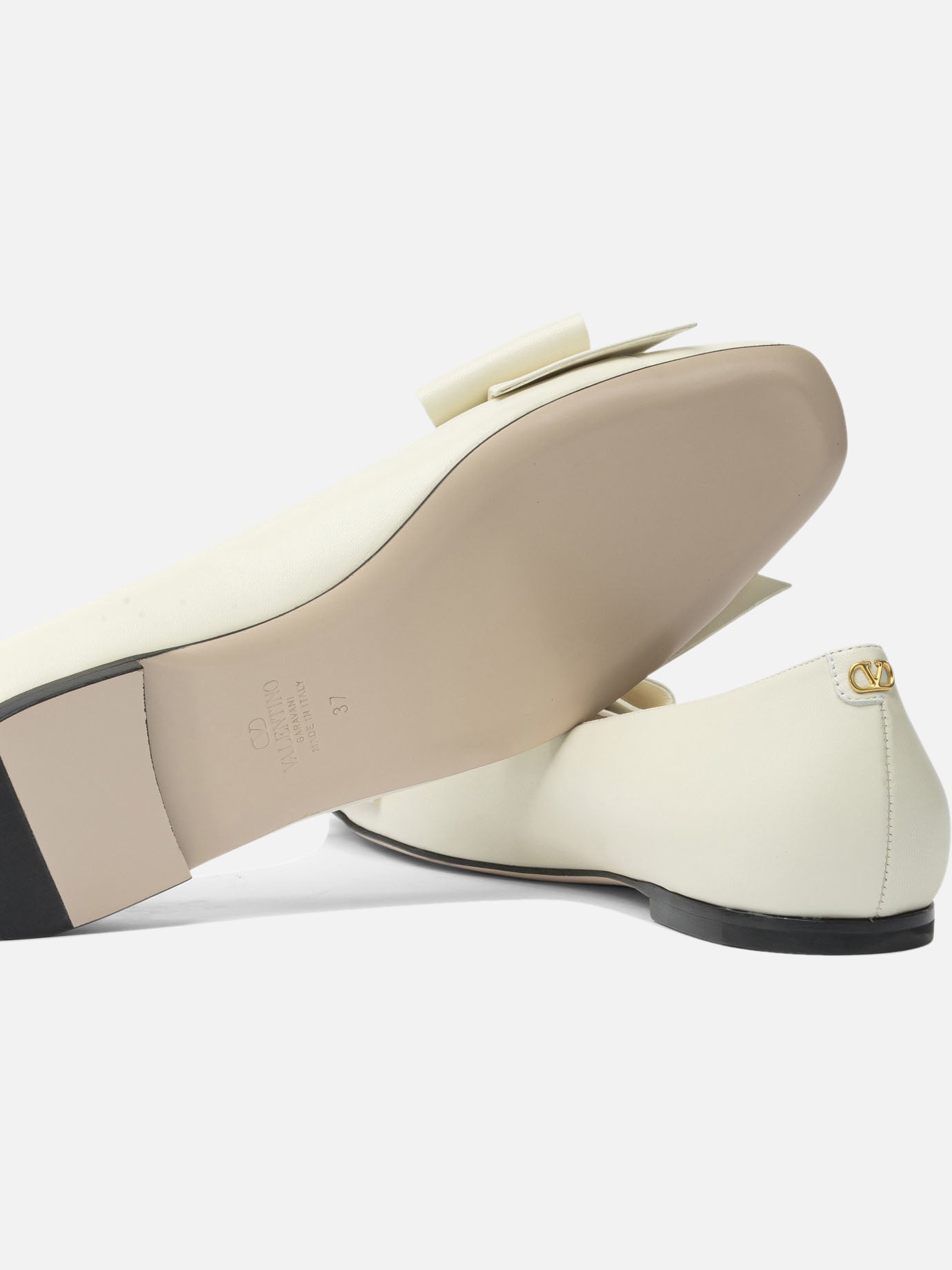 Classic ballet flats 100% leather - 100% leather  White - Valentino Garavani Women | PDP | VIETTI Online Store | Zoom-Modal_5
