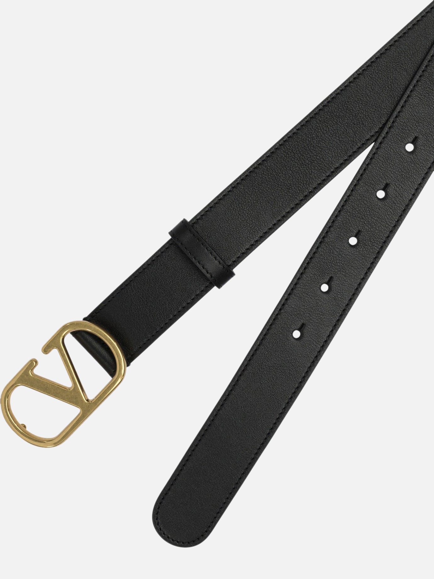 Leather belts Logo  Black - Valentino Garavani Women | PDP | VIETTI Online Store | thumbnail_2