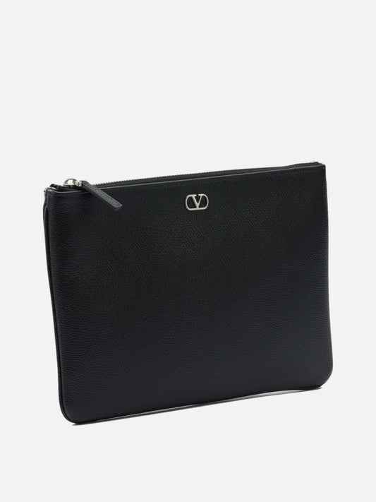 Pouch 100% leather  Black - Valentino Garavani Men | PLP | VIETTI Online Store | 2
