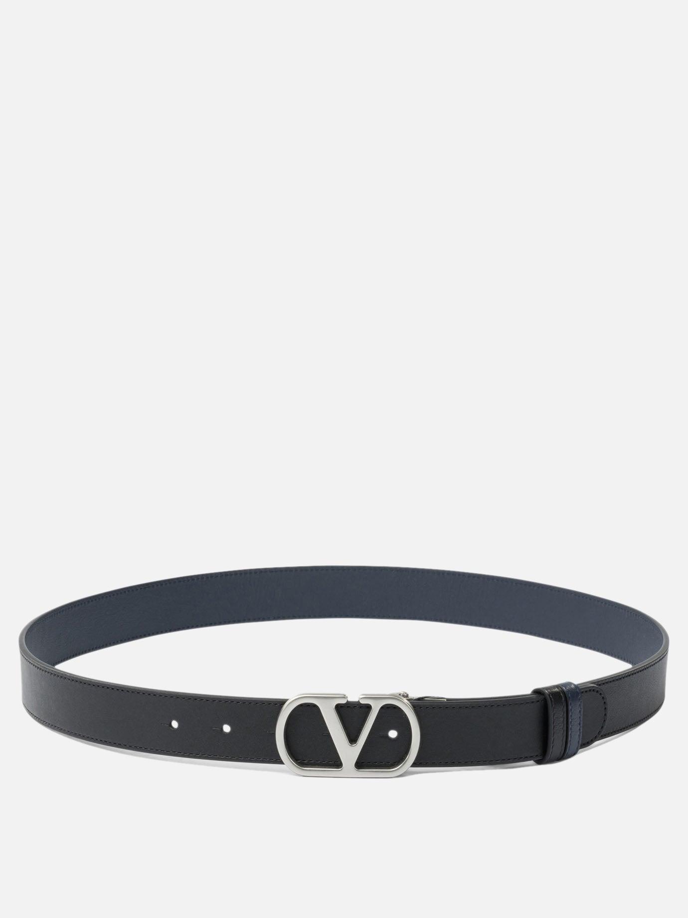 Leather belts 100% calf leather  Black - Valentino Garavani Men | PDP | VIETTI Online Store | thumbnail