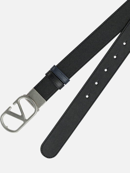 Leather belts 100% calf leather  Black - Valentino Garavani Men | PDP | VIETTI Online Store | 2
