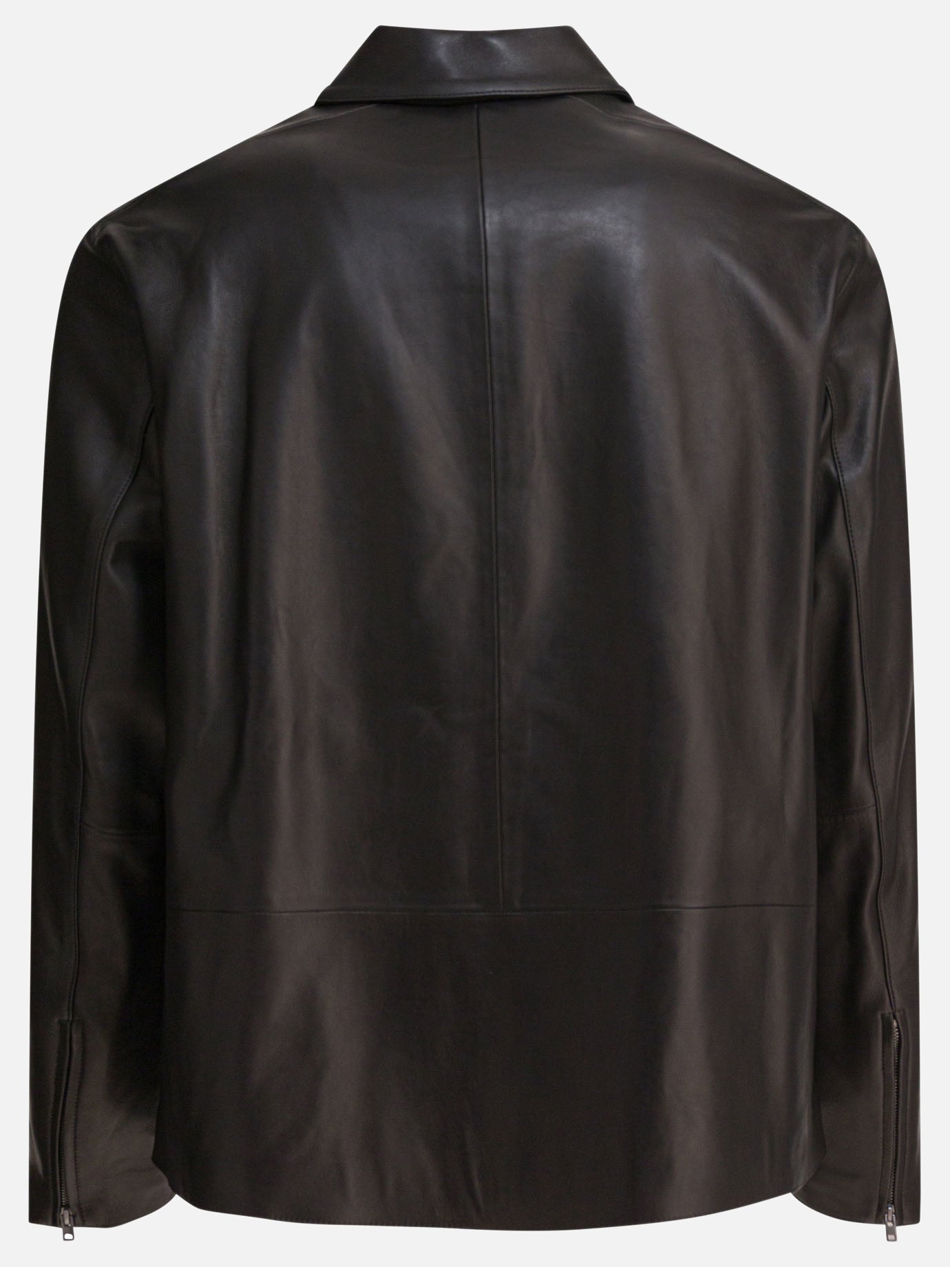 Leather jackets Solid colour  Black - Vince Men | PDP | VIETTI Online Store | thumbnail_2