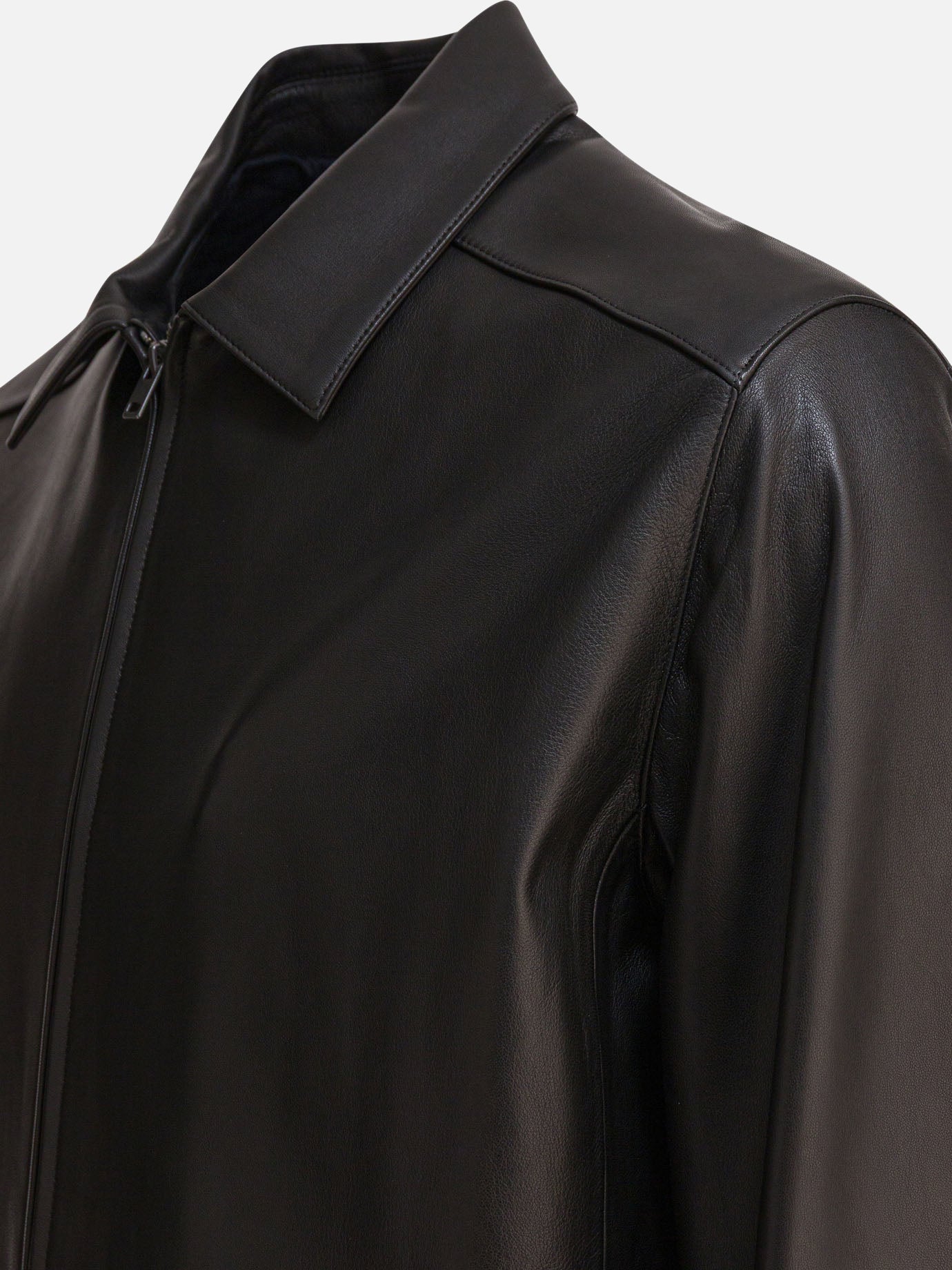 Leather jackets Solid colour  Black - Vince Men | PDP | VIETTI Online Store | thumbnail_4