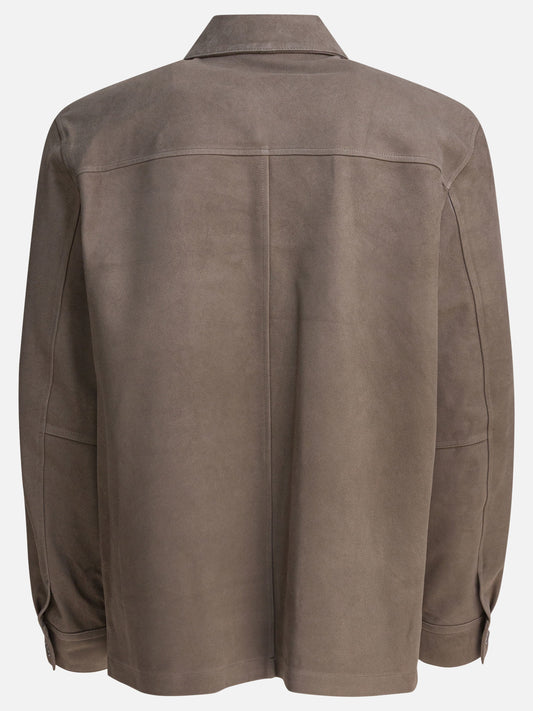 Leather jackets Solid colour  Grey - Vince Men | PLP | VIETTI Online Store | 2
